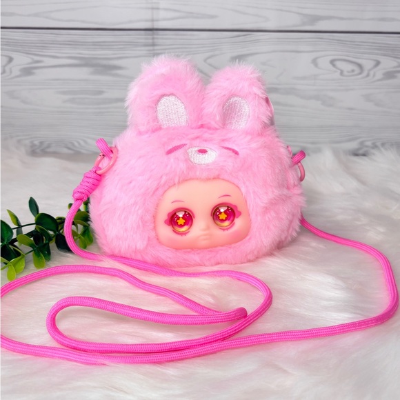 Other - Pink Bunny Plush Shoulder Bag